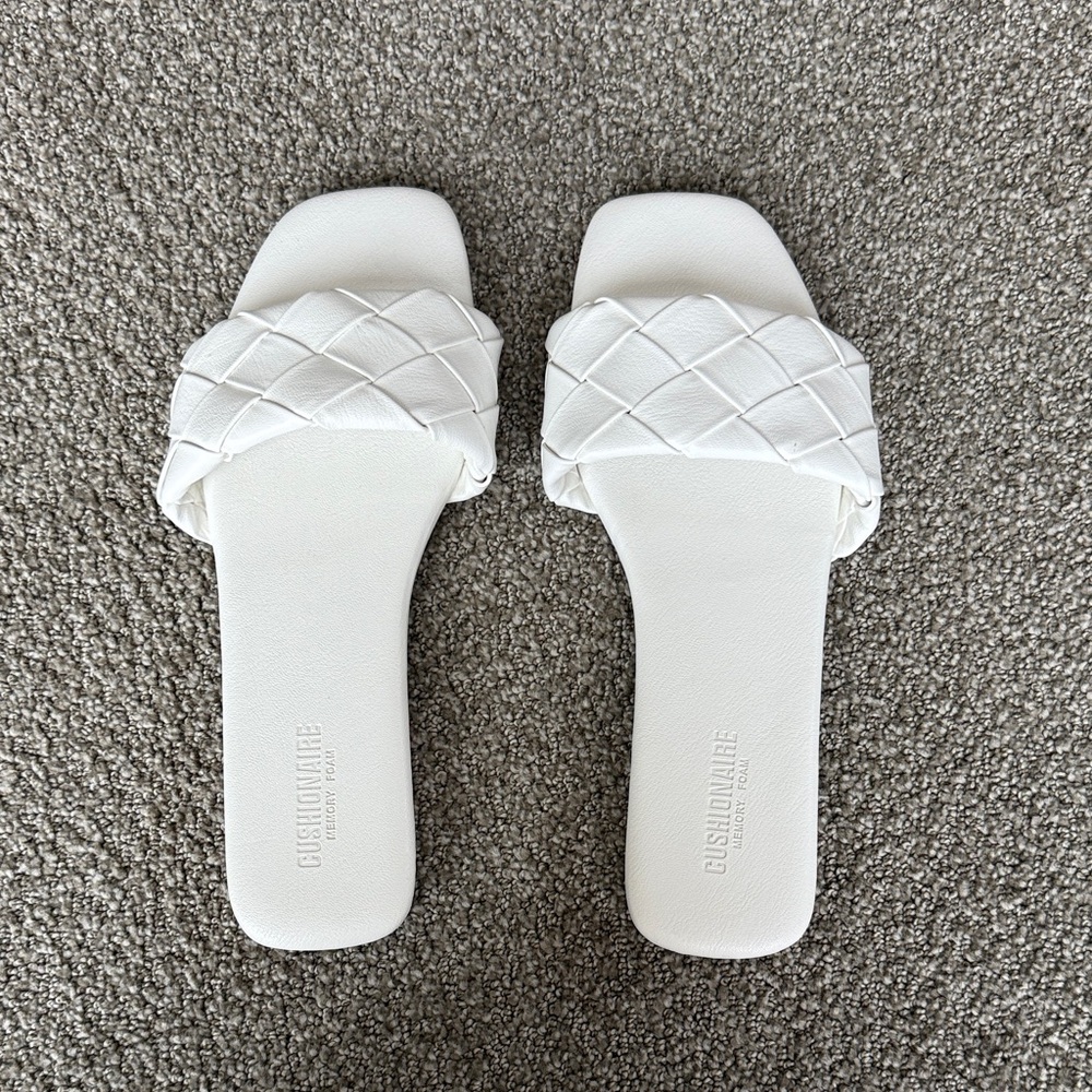 Caslon Ivory Woven Slide Sandals